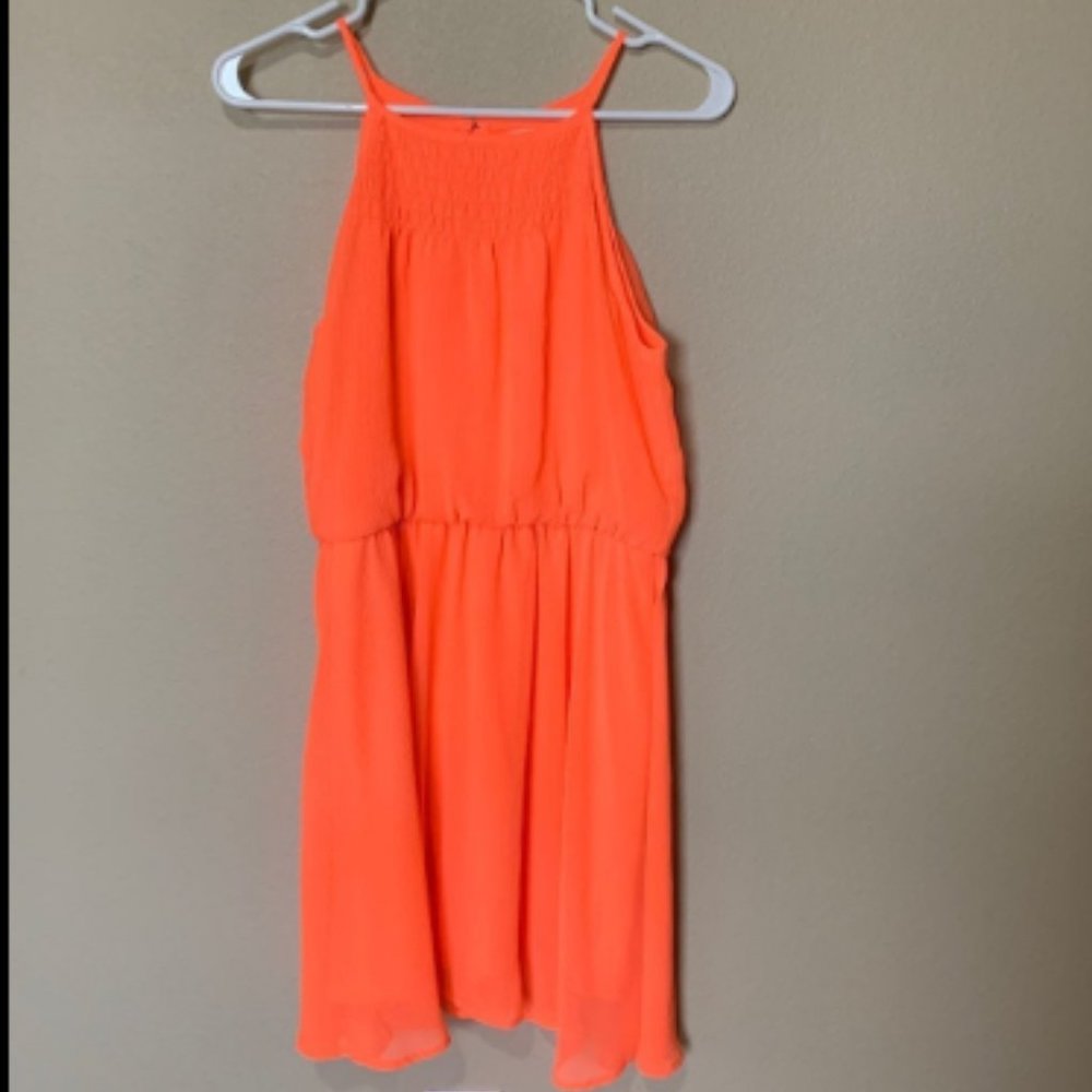 Dillard's GB Girls XL (14-16) Neon Orange Dress